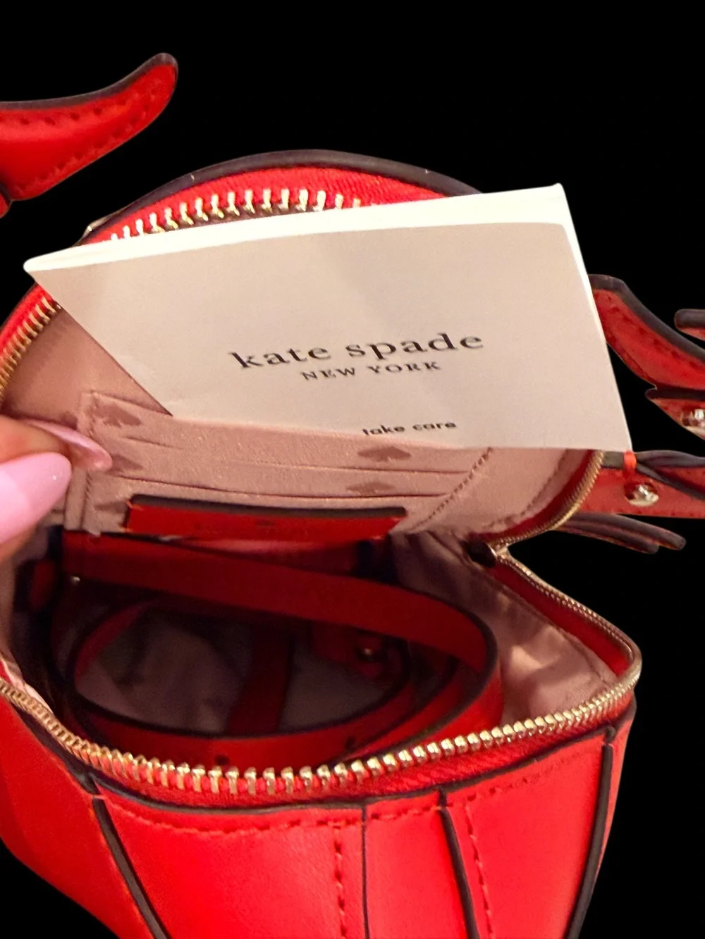 Kate Spade Rare Lobster Novelty Crossbody Bag NWT